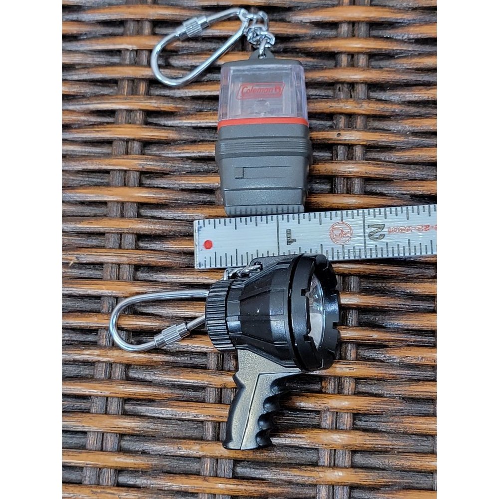 Vintage Coleman and Spotlight Key Chains